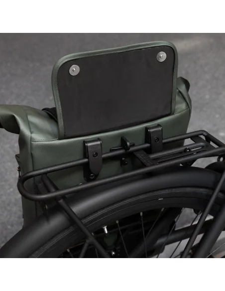 Gerecyclede enkele fietstas Urban Proof Rolltop 20 liter 30 x 15 x 42cm - groen