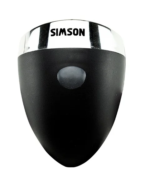 Simson batterij koplamp Classic Luxurious - zwart (10 stuks in box)