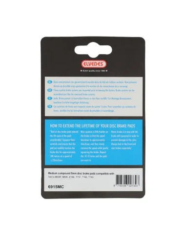 Schijfremblokset Elvedes 6915MC - Tektro - E-Bikes - 1 paar