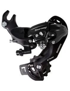 Achterderailleur 6/7-speed Shimano Tourney TY300 met haak (B-Type) - Zwart (werkplaatsverpakking)