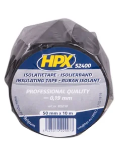 PVC isolatietape HPX 50 mm x 10 meter - zwart 2