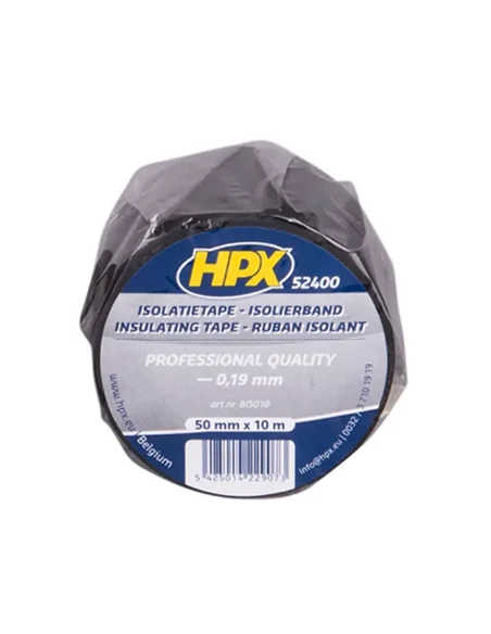 PVC isolatietape HPX 50 mm x 10 meter - zwart