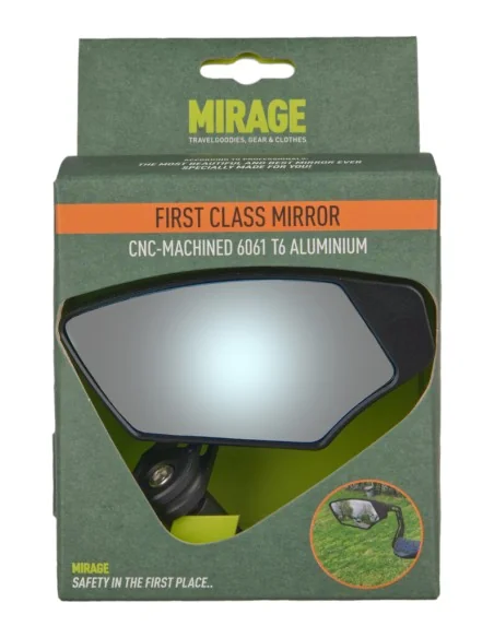 Spiegel Mirage links First Class dimmend glas - bar-end bevestiging - zwart