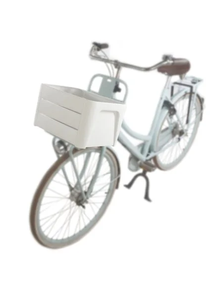 Fietskrat Mirage 'Klik n Krat' - wit - 24L