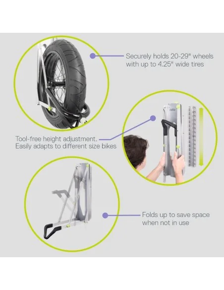 Verstelbaar fietsenrek Delta Cycle 20-29" - zilver