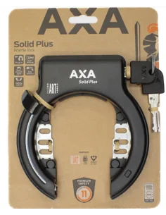 Ringslot Axa Solid Plus zwart (op kaart)