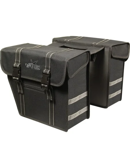 Dubbele fietstas Greenlands City 25 liter zwart