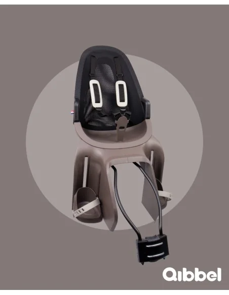 Kinderzitje achter Qibbel Air Hazel Brown framebevestiging (FF)