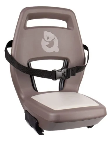 Kinderzitje achter Qibbel Junior 6+ met voetsteunen, gordel en beschermplaat - Hazel Brown