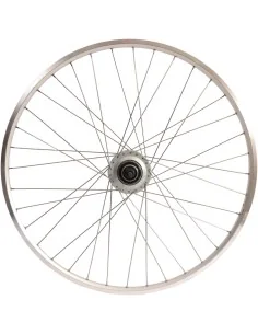 Achterwiel 28 inch Nexus 8 naaf (zilver) - ZAC19 velg (zilver) met RVS spaken - voor schijfrem