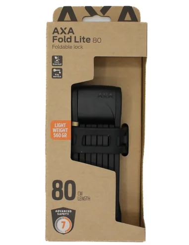 Vouwslot Axa Fold 80 Lite - zwart
