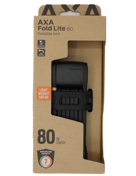 Vouwslot Axa Fold 80 Lite - zwart