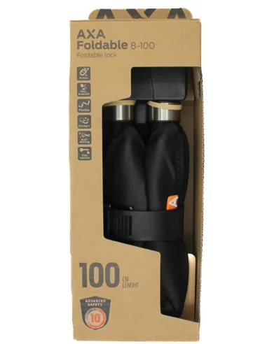 Vouwslot Axa Foldable 8-100 - zwart