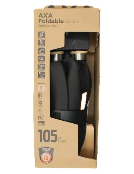 Vouwslot Axa Foldable 10 - 105 - zwart