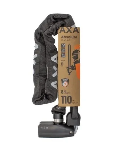 Kettingslot Axa Absolute 8-110 - zwart