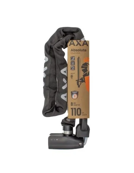 Kettingslot Axa Absolute 8-110 - zwart