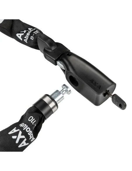Kettingslot Axa Absolute ART2 - 9-110 met polyester hoes - zwart