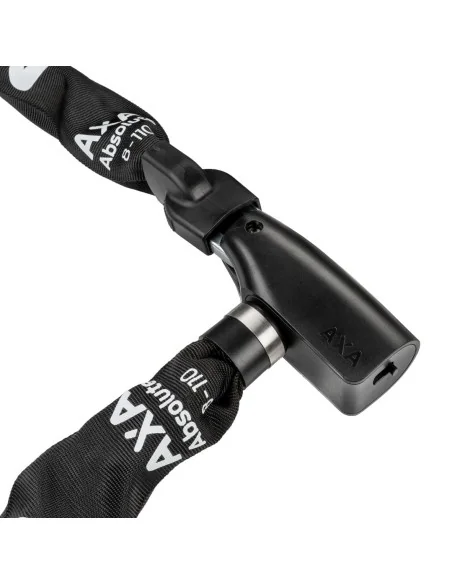 Kettingslot Axa Absolute ART2 - 9-110 met polyester hoes - zwart