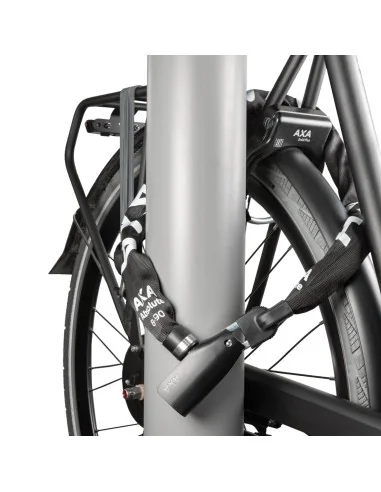 Kettingslot Axa Absolute ART2 - 9-110 met polyester hoes - zwart