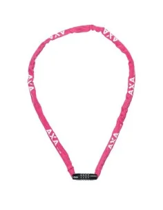 Kettingslot Axa Rigid RCC code 120x3,5 met polyester hoes - roze