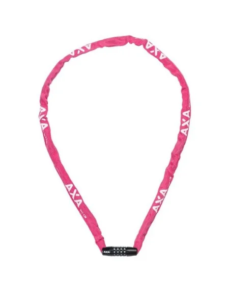 Kettingslot Axa Rigid RCC code 120x3,5 met polyester hoes - roze