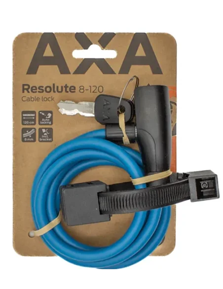 Kabelslot Axa Resolute 8-120 - blauw
