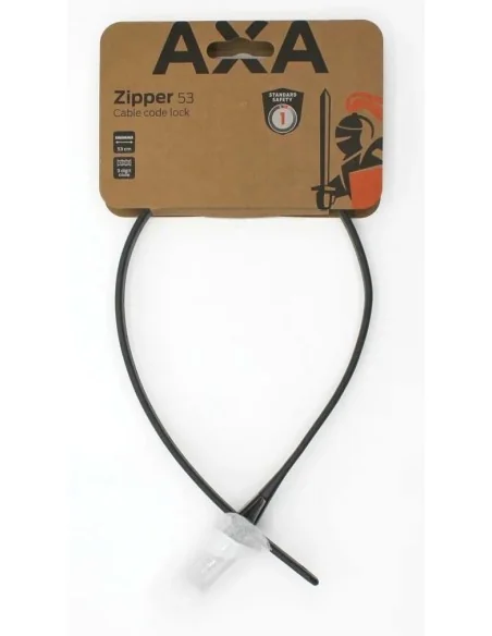 Zipper slot Axa 53cm/10mm - zwart