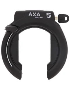 Ringslot Axa Block XXL - zwart - uitneembare sleutel - winkelverpakking