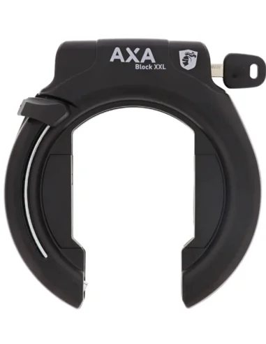 Ringslot Axa Block XXL - zwart - uitneembare sleutel - winkelverpakking