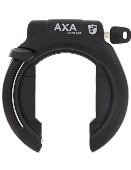 Ringslot Axa Block XXL - zwart - uitneembare sleutel - winkelverpakking