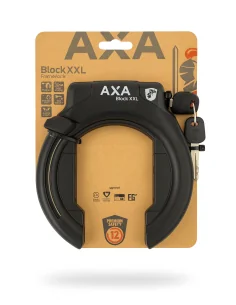 Ringslot Axa Block XXL - zwart - uitneembare sleutel - winkelverpakking 2