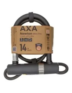 Beugelslot Axa Newton Mini Pro + Cable 100/10 - zwart 2