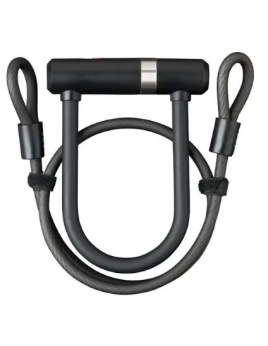 Beugelslot Axa Newton Mini Pro + Cable 100/10 - zwart