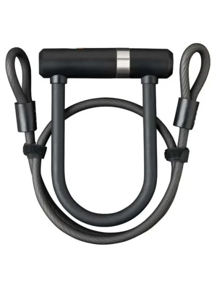 Beugelslot Axa Newton Mini Pro + Cable 100/10 - zwart