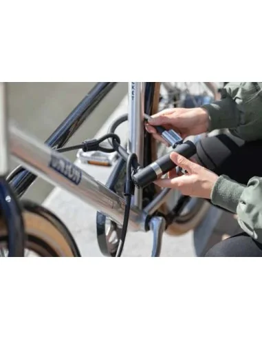 Beugelslot Axa Newton Mini Pro + Cable 100/10 - zwart