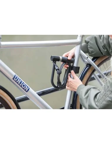 Beugelslot Axa Newton Mini Pro + Cable 100/10 - zwart