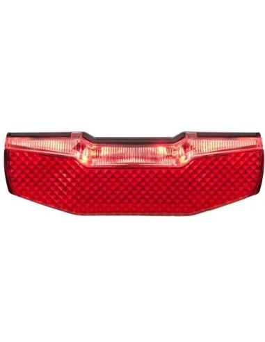 Dragerachterlicht Axa Blueline Steady E 6-12V 80 mm - rood