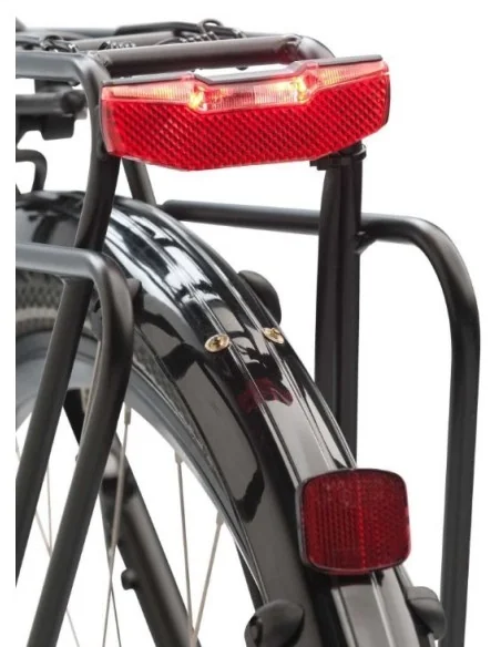 Dragerachterlicht Axa Blueline Steady E 6-12V 80 mm - rood