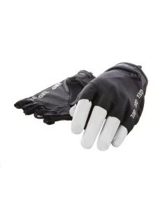 Lycra handschoen Mirage met gelpads maat  L - zwart/zwart