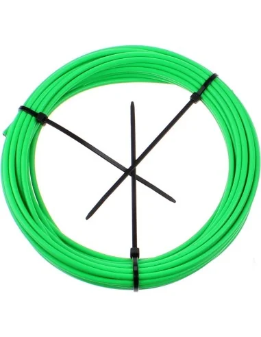 Buitenkabel (rem) Elvedes met teflon voering ø4,9mm - 10 meter op rol - neon groen
