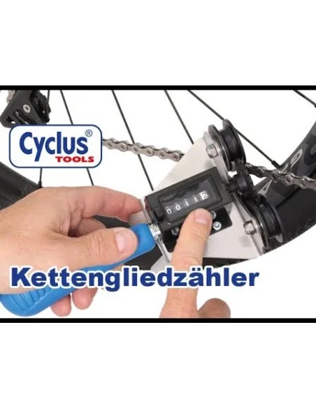 Teller Cyclus Kettingschakels - zwart/blauw