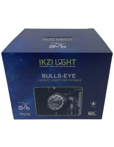 Fatbike koplamp IKZILIGHT Bulls-Eye - zwart