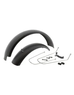 Spatbord set Mirage 20 Fatbike incl. bevestiging - zwart