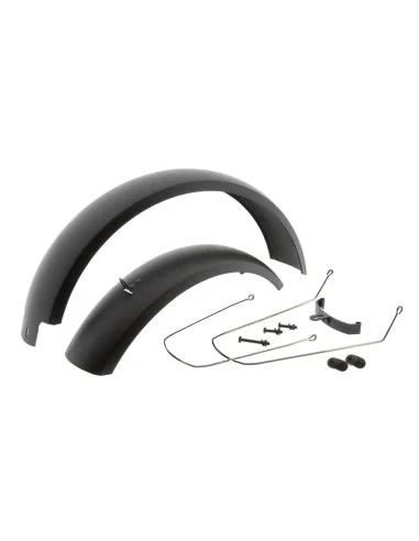 Spatbord set Mirage 20 Fatbike incl. bevestiging - zwart