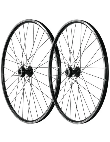 Wielset Rodi Viper 19 28" - 32 spaaks - 6 bouts remschijfbevestiging - 8/9/10/11 speed - zwart - Quick Release