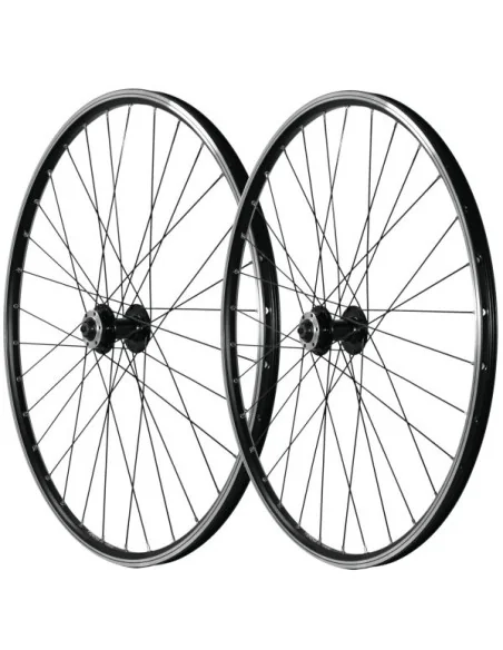 Wielset Rodi Viper 19 28" - 32 spaaks - 6 bouts remschijfbevestiging - 8/9/10/11 speed - zwart - Quick Release