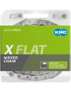 Ketting 12/13 speed KMC X Flat Silver x 126L Waxed