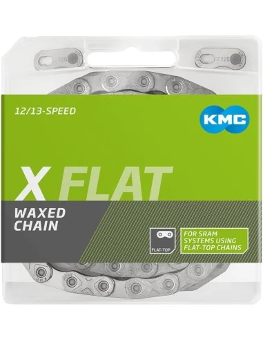 Ketting 12/13 speed KMC X Flat Silver x 126L Waxed