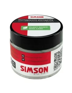 Montagepasta Simson plantaardig - zwart/rood