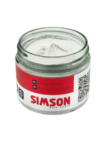 Montagepasta Simson plantaardig - zwart/rood